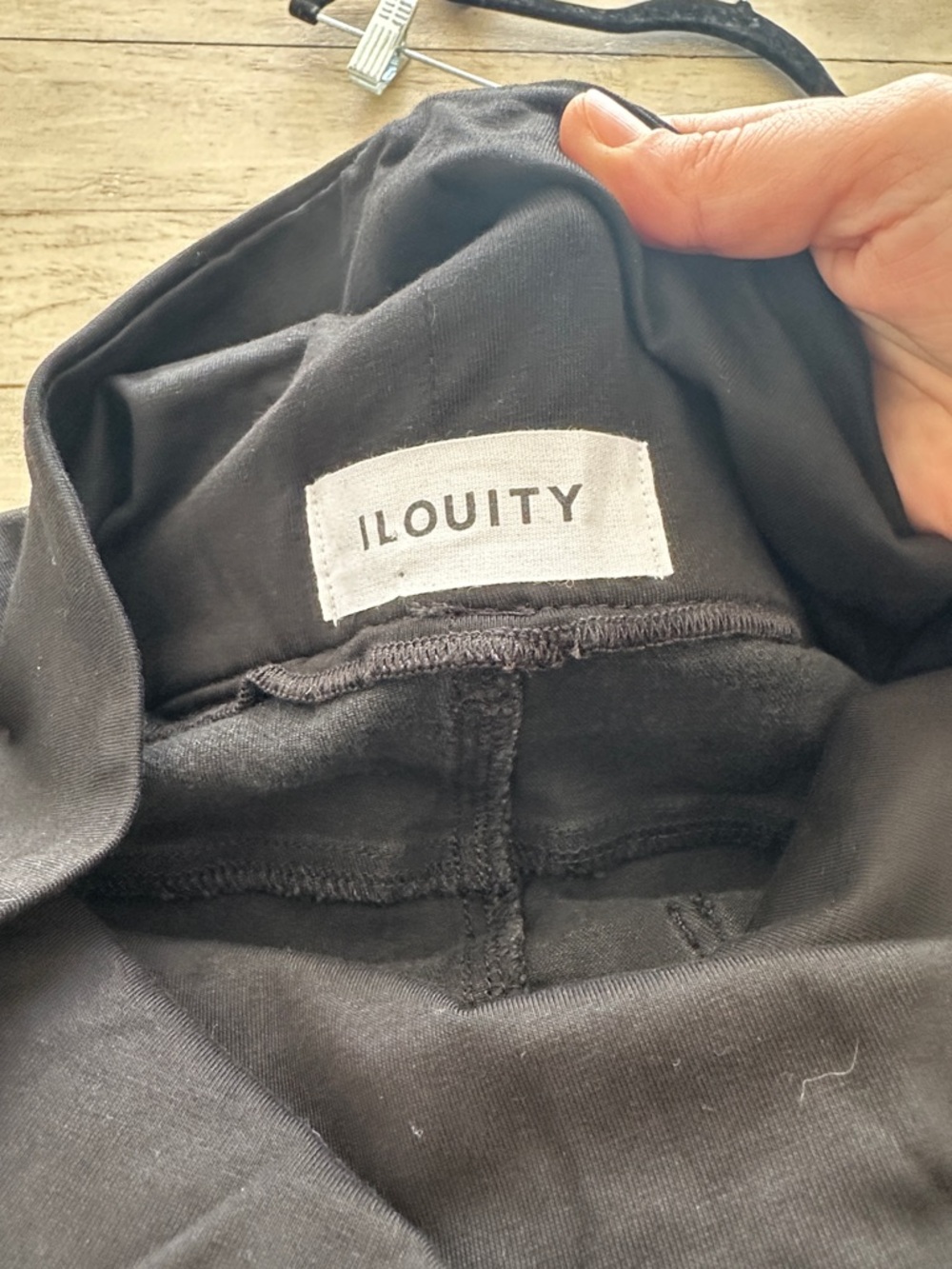 NWT Ilouity maternity jeans- fit 03 wide leg in Pitch black- size 44/34 US 12 - Picture 8 of 9